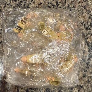 LEGO Minifigure Parts in Tan and Green